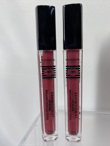 (2) COVERGIRL 210 gurrrll Exhibitionist Lip Gloss - 0.12 fl oz Gurl Pink