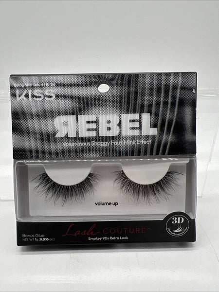 KISS Lash Couture Volume Up Rebel Collection False Eyelashes Faux 3D COMBINESHIP