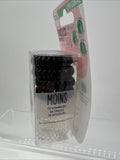 Invisibobble Spirals Multipack 8pc Crystal Clear Black Hair Rings COMBINESHIP