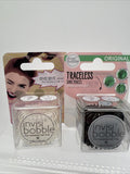 (2) Invisibobble Spirals Power Clear & Black Hair Rings 3 Each COMBINESHIP
