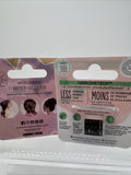 (2) Invisibobble Spirals Power Clear & Black Hair Rings 3 Each COMBINESHIP