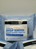 (3) Neutrogena Makeup Remover Towelettes Fragrance Free 21 Ct  Wipes Plant Base