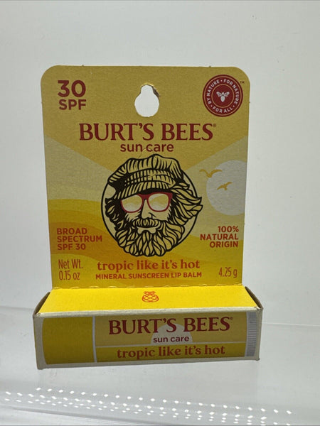 Burt's Bees Sun Care Tropic Like It's Hot Spf 30 Lip Balm COMBINESHIP