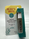 Burt's Bees Herbal Complexion Stick 0.26 oz Tea Tree Oil. 99.9% Natural Blemish
