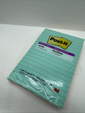 Post-it Super Sticky Notes Sticking Power 4 in x 6" 135 ct Pink Green Blue Lines