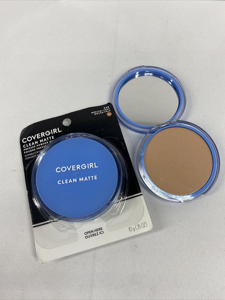 (2) CoverGirl 535 Medium Light Clean Oil Control Pressed Powder 0.35 oz