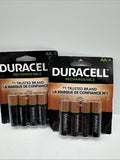 (2) Duracell Rechargeable AA Batteries 2500mah Long-lasting Power AllPurpose 4pk