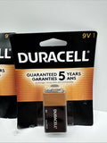 (2) Duracell 9V MN1604B1 9 Volt Coppertop Alkaline Battery COMBINESHIP