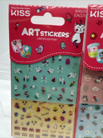 (2) Art Nail Sticker Unicorn Easter Bunny Flowers Spring Ice Cream Cat Rainbow