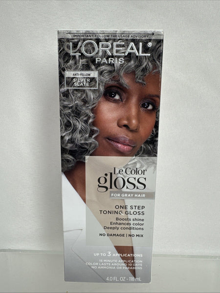 L'Oreal Silver Slate Le Color Gloss Gray Hair One Step Toning Shine COMBINESHIP