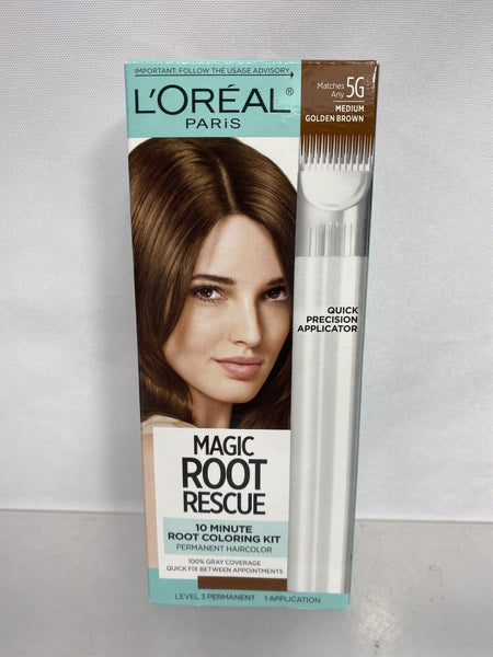 L'Oreal 5G Medium Golden Brown Root Rescue Hair Color Gray Permanent COMBINESHIP