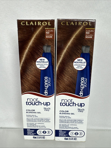 (2) Clairol Auburn Red  Root Touch Up Hair Color Blending Gel Semi-permanent
