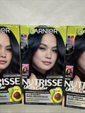 (3) Garnier Nutrisse BL21 Blackberry Mojito Blue Black  Permanent Hair Color