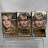(3) L'oreal 8UA Ultra Ash Medium Blonde Superior Preference Hair Color Dye