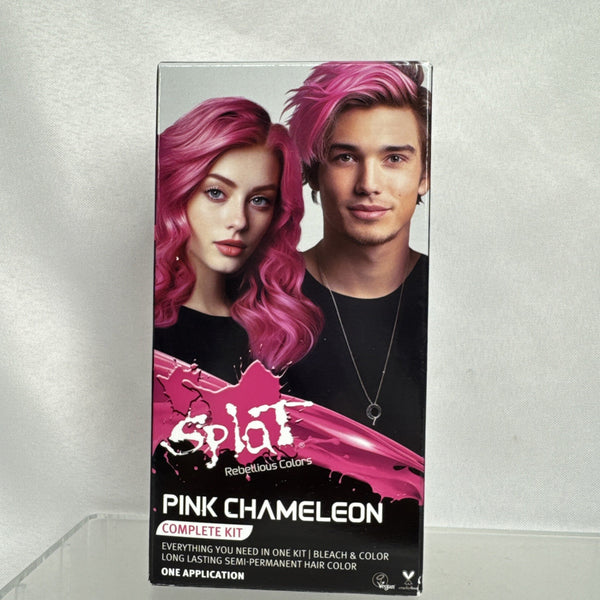 Splat Pink Chameleon Complete Semi-Permanent Hair Color Kit W/Bleach COMBINESHIP