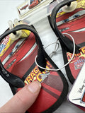 Disney Pixar Cars Toddler Boys S (5-6) Black & Red Multi Flip Flop Sandals