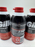 (4) Gillette Foamy Shaving Creme Regular 11 Oz Each Shave Foam Men Women