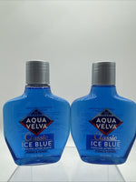 (2)  Aqua Velva Classic Ice Blue Cooling After Shave 3.5oz Firms & Tones NEW