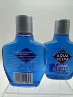 (2)  Aqua Velva Classic Ice Blue Cooling After Shave 3.5oz Firms & Tones NEW