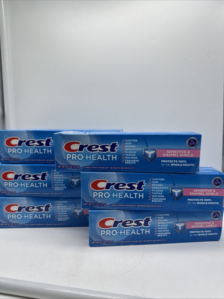 (6) Crest Pro-Health Fluoride Toothpaste Sensitive & Enamel Shield 4.3oz 4/27