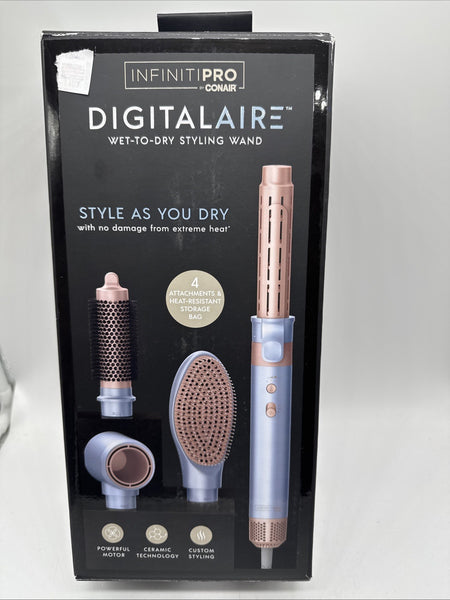 InfinitiPRO Conair DigitalAIRE BC8100BG Hot Air Brush Curl Iron Wave Hair Dryer