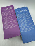 (2) FHI HEAT UNbrush Wet/Dry Vente Detangle Brush Glitter Purple Blue Easter Bas