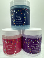 (3) Groovi Summer Snow Berry Sugar  Scrub Exfoliate Citrus Vanilla COMBINESHIP