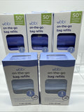 (5) Ubbi On The Go (REFILLS) Lavender Disposable Diaper Bags, 36 Ct Each 180ttl
