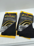 (2) Large Futuro Energize Trouser Socks Women Moderate Compression Black