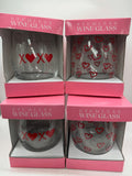 Stemless Wine Glass XOXO Hearts Valentine YOU CHOOSE BuyMoreSave&CombineShipping
