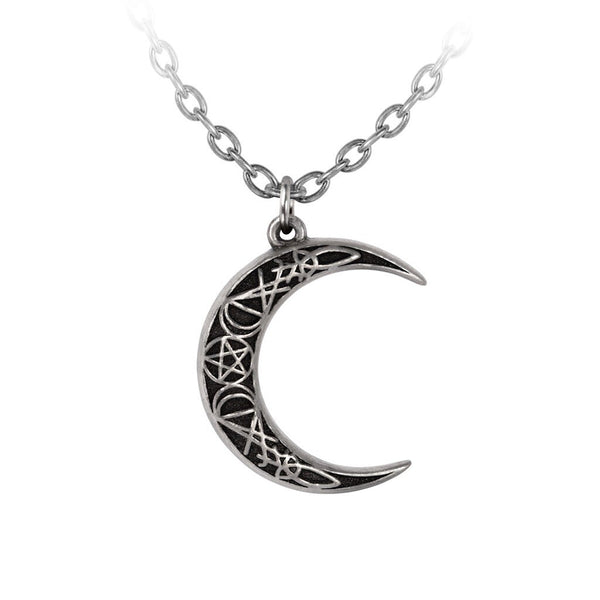 Alchemy Gothic P942 A Pact With A Prince  Necklace Pendant Moon  Halloween