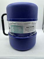 Vittles Vault Travel Storage 6-Cup Food Container Pet Dog Cat Bowls - BPA-Free