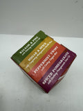 Pacha Peaces Bar Soap Variety Pack Limited Peppermint Pine Pomegranate Spice 4pk