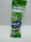 Gillette Sensor 3 Disposable Razor Sensitive Men Mach Shave Gel COMBINESHIP