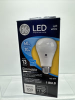 GE LED 60w/10w Soft White A10 67511 800 Lumens Dimmable Light Bulb COMBINESHIP
