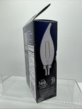 GE 40w/3.5w Dimmable Soft White LED Clear Bent Tip Decorative 2 Bulb COMBINESHIP
