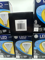(6) GE LED 65w/9W BR30 Soft White Indoor Floodlight Dimmable Light Bulb