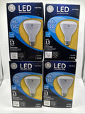 (4) GE LED 65w 10W LED BR30 Soft White Indoor Floodlight Dimmable Light Bulb