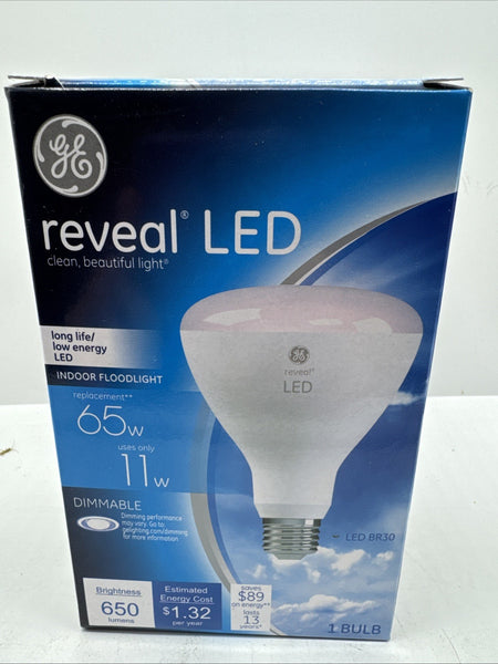 GE Reveal 65w/11w 65 W Equivalent Dimmable Color-Enhancing R30 LED Light Bulbs