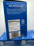 (3) GE 8W/65W Refresh LED Daylight HD Light Bulb BR30 650 Lumen Dimmable