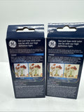 (2) GE Reveal LED 75w/ 8.5w Watts A19 Base Bulb 850 Lumens Pure Light dimmable