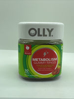 OLLY Metabolism 30 Gummy Rings Apple Cider Vinegar Vitamin B12 Chromium 11/25