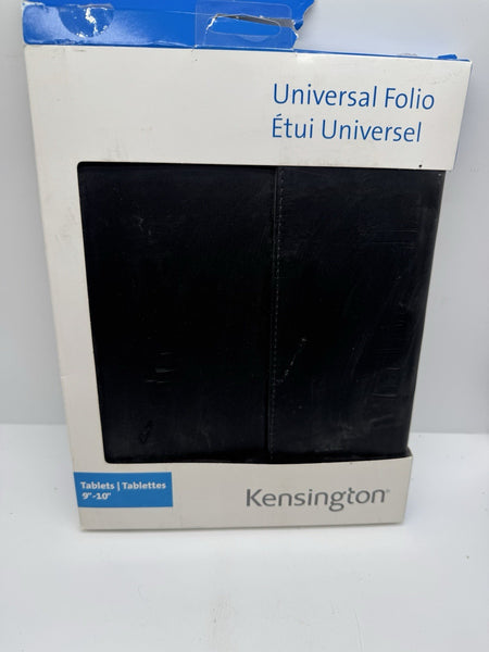 Kensington BLACK Universal Folio For 9"-10" Tablet Multiposition Magnetic Smart