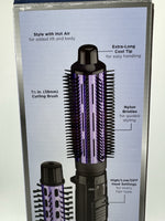 Conair Hot Air Styler Volume Plus  Curls & Waves 1 1/2" & 1" Brushes Beach Dryer