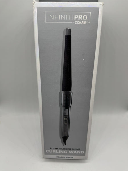 Conair Infiniti Pro 1" To 1 1/2" Taper Silicone Shine Curling Wand Beach Waves