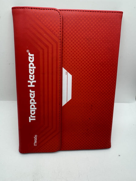 Kensington Red Mead Trapper Keeper Folio For 7"-8" Tablet Multiposition Vintage