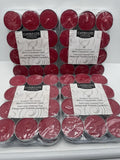 (4) Candle lite Apple Cinnamon Tea Light Candle 24 Pack Each Holiday Fall Scent