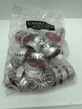 Candle-lite Apple Cinnamon Tea Light Candle 25 Pack Holiday Fall Red COMBINESHIP