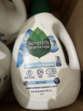 (6) Seventh Generation Concentrated Laundry Detergent Free Clear & Lavender 90oz