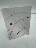 ACEO Satin Splatter 2/9 Abstract The Meadow Path Drip Mini Art Card Painting ATC